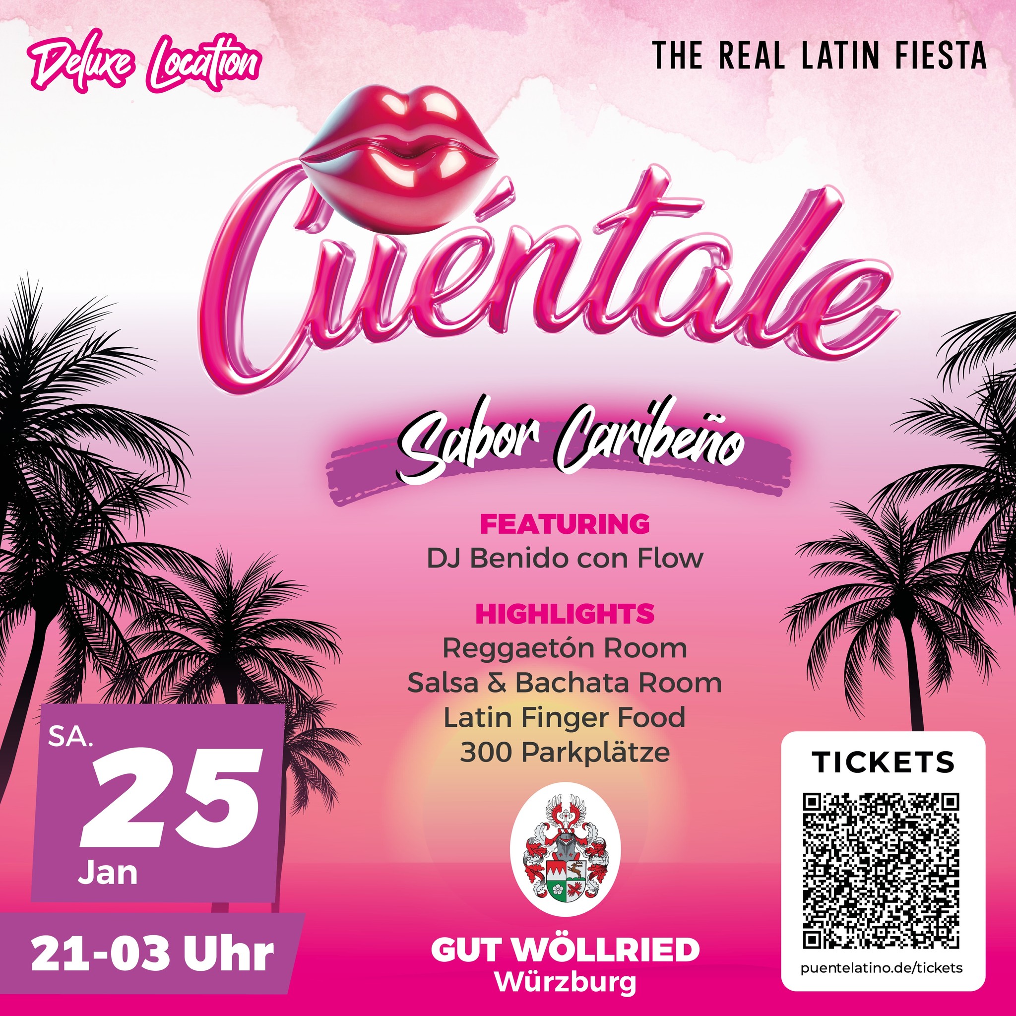 Cuéntale LATIN PARTY I Gut Wöllried Sa. 25. Januar