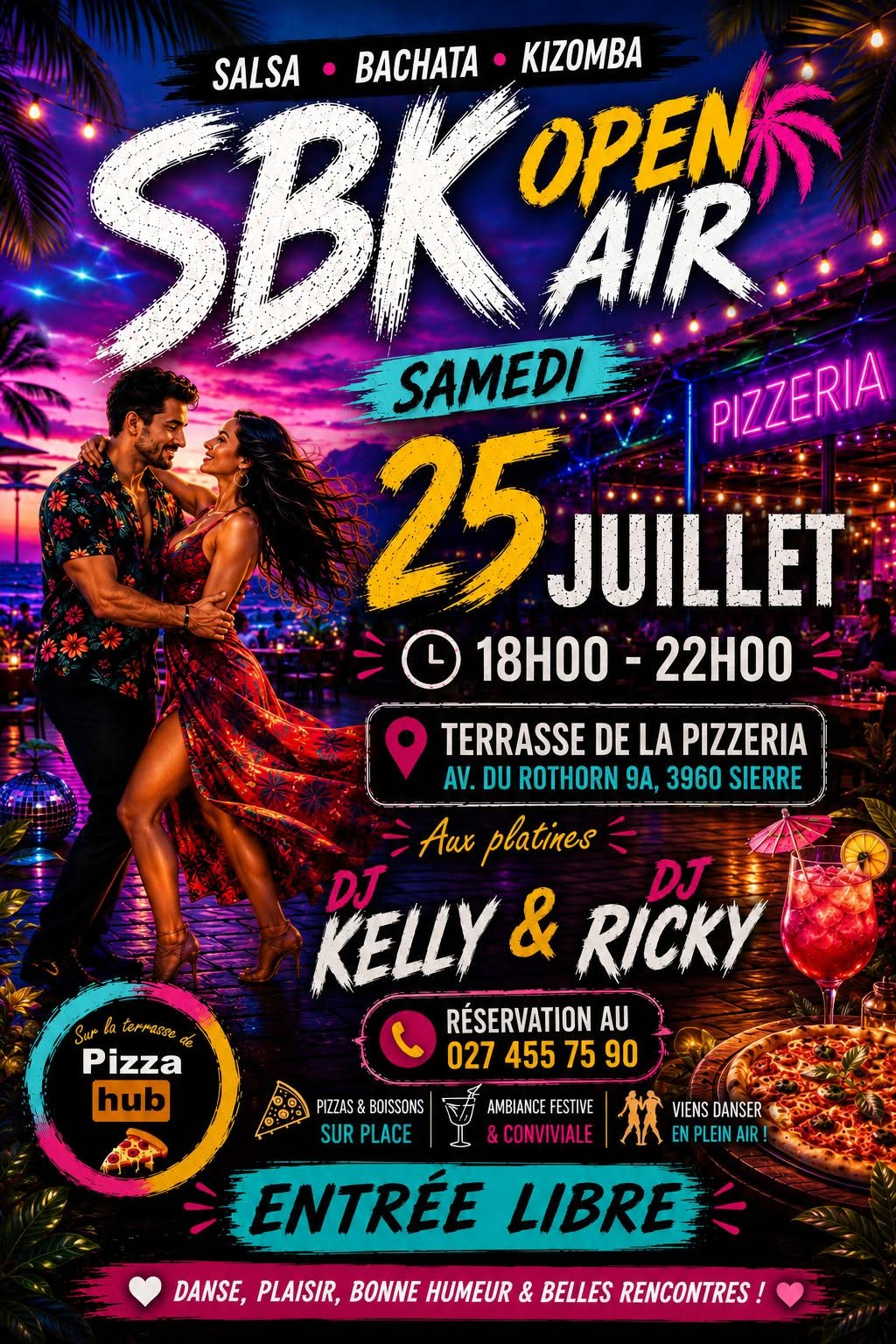 SBK - Open Air@Pizza Hub - Samedi 25 Juillet dès 18h00