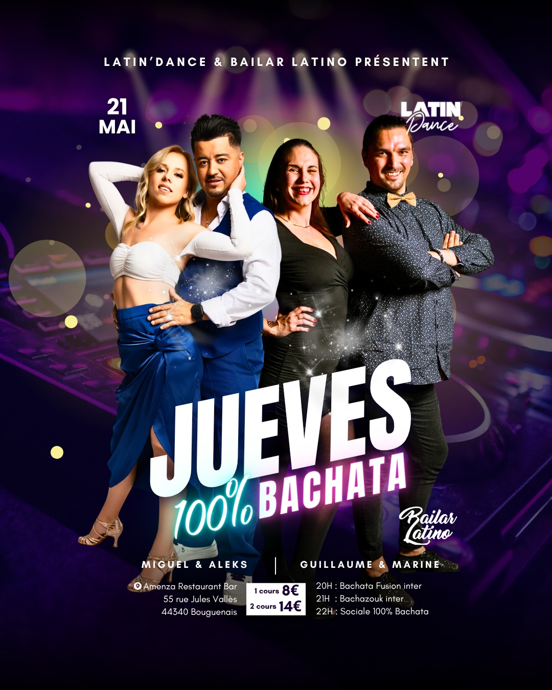 💜 JUEVES 100% BACHATA 💜 #14 by Latin'Dance & Bailar Latino