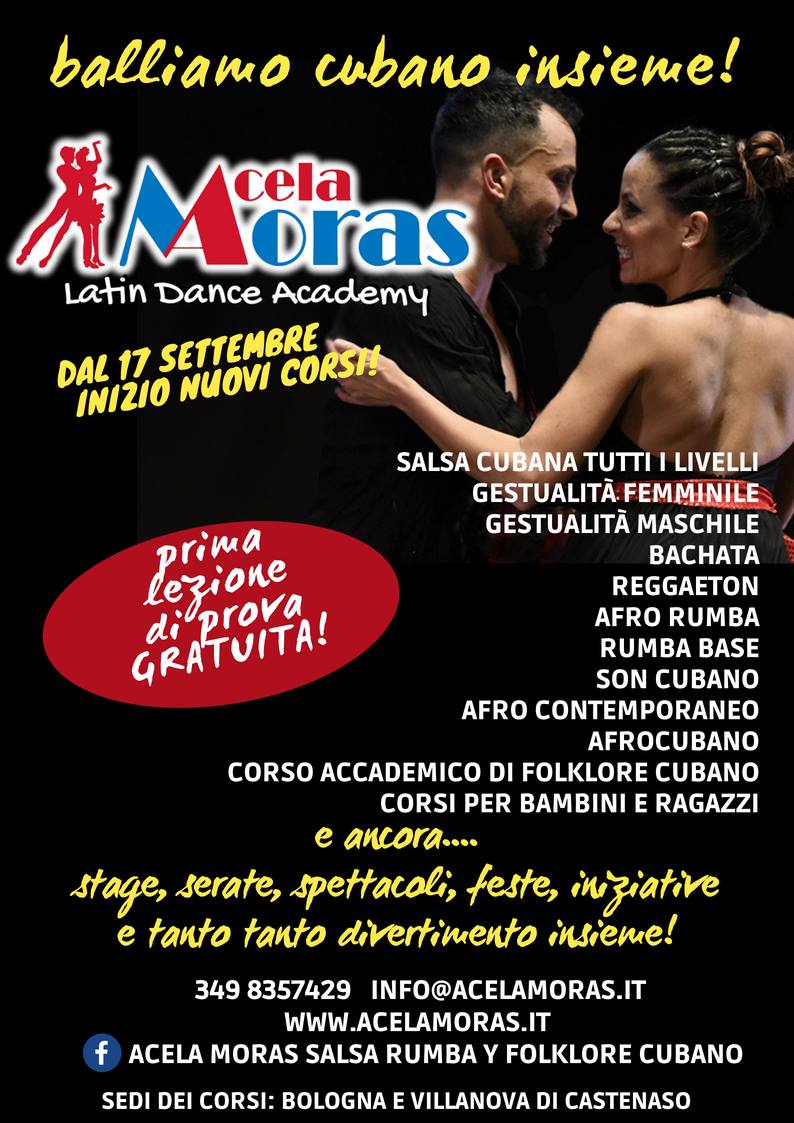 Balliamo Cubano insieme! Inizio nuovi corsi 2018-2019