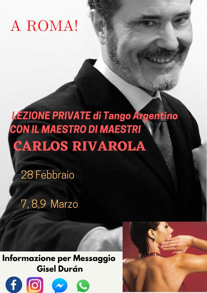 Lezioni di Tango Argentino con El maestro Carlos Rivarola