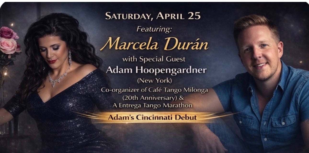 Sat. April 25th Marcela Durán and Adam Hoopengardner ‼️