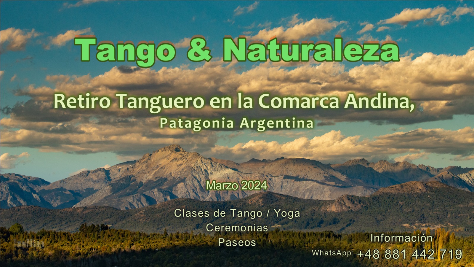 First Tango Retreat in Comarca Andina, Patagonia, Argentina