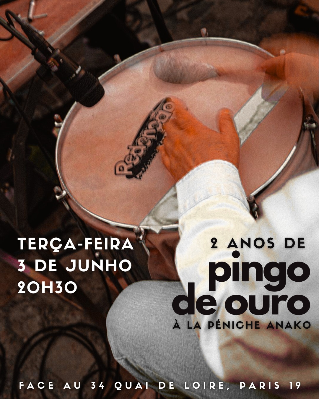 Pingo de Ouro - 2 anos na Péniche Anako