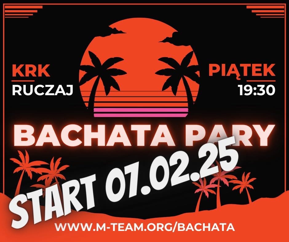 Bachata w parach - kurs od podstaw z Darkiem i Adą w M-Team