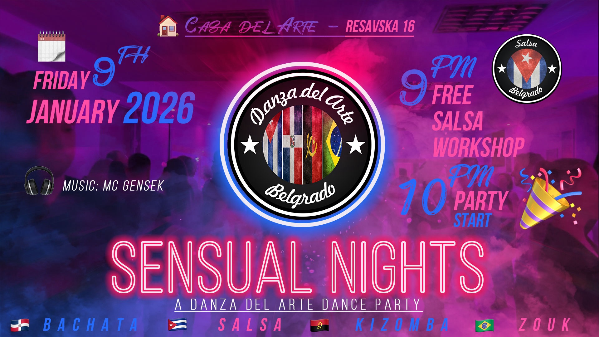 ✨🪩 SENSUAL NIGHTS A Danza del Arte Dance Party 🪩✨