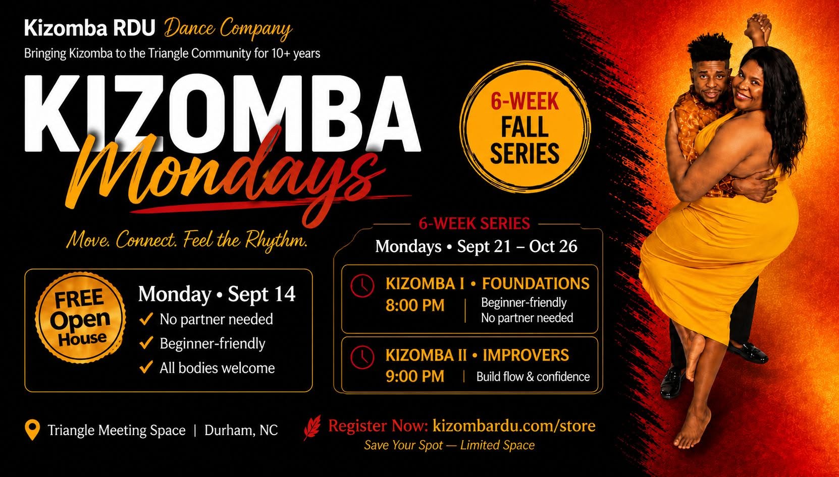 Kizomba Classes (6-Week Fall series)