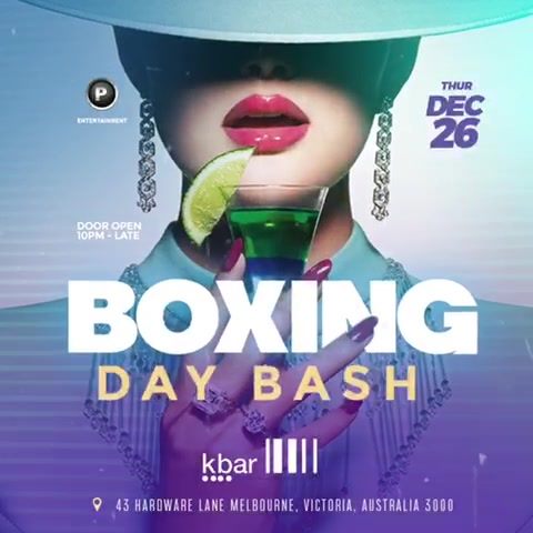 Boxing DAY BASH