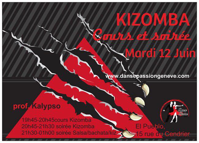 Kizomba cours & soirée by Danse Passion Genève