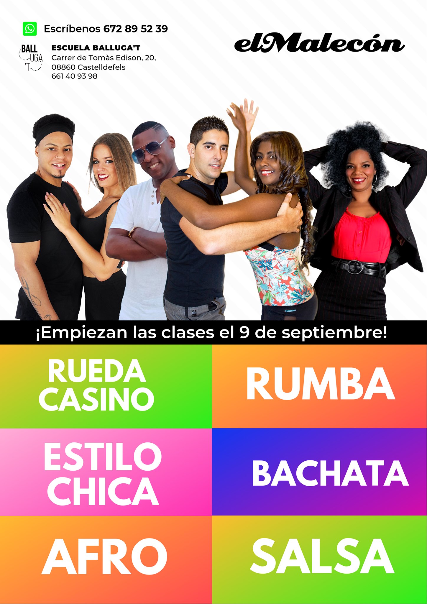 Nuevas clases en septiembre