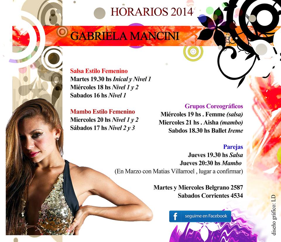 CONVOCATORIA ~ CLASES ~ ENSAYOS LADY STYLE BY GABRIELA MANCINI 2014