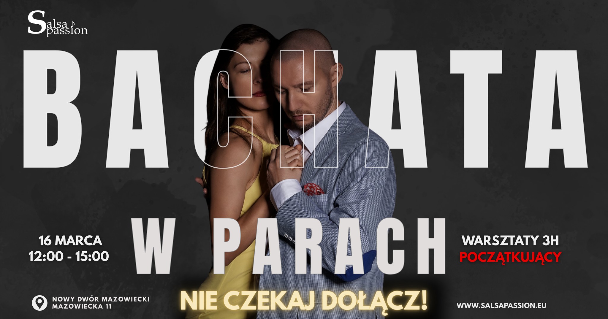 Bachata w Parach 3h (Poczฤ
tkujฤ
cy)