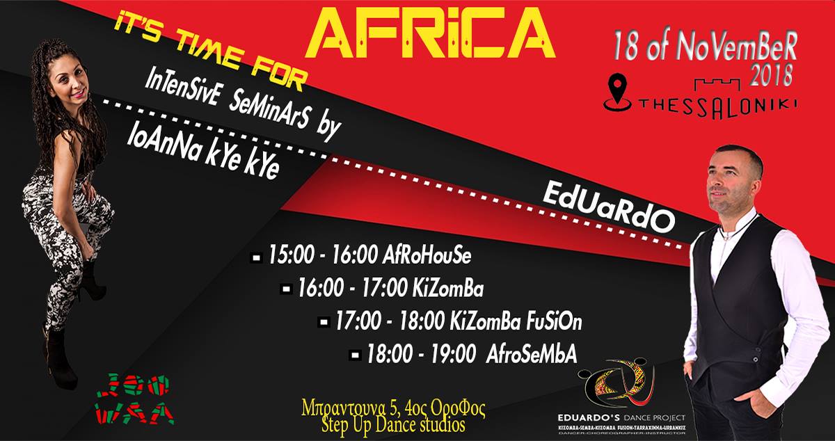 It's Time For Africa Intensive Seminars(Kizomba,Semba,Afrohouse)