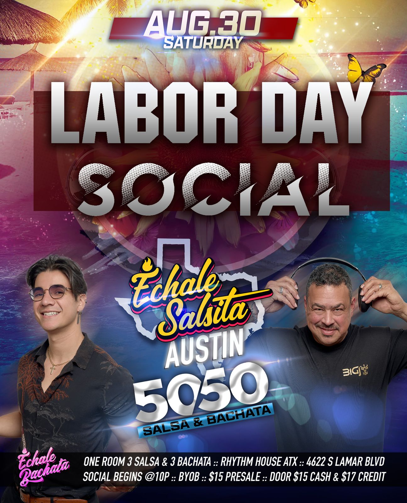 Echale 50 50 Labor Day Social!