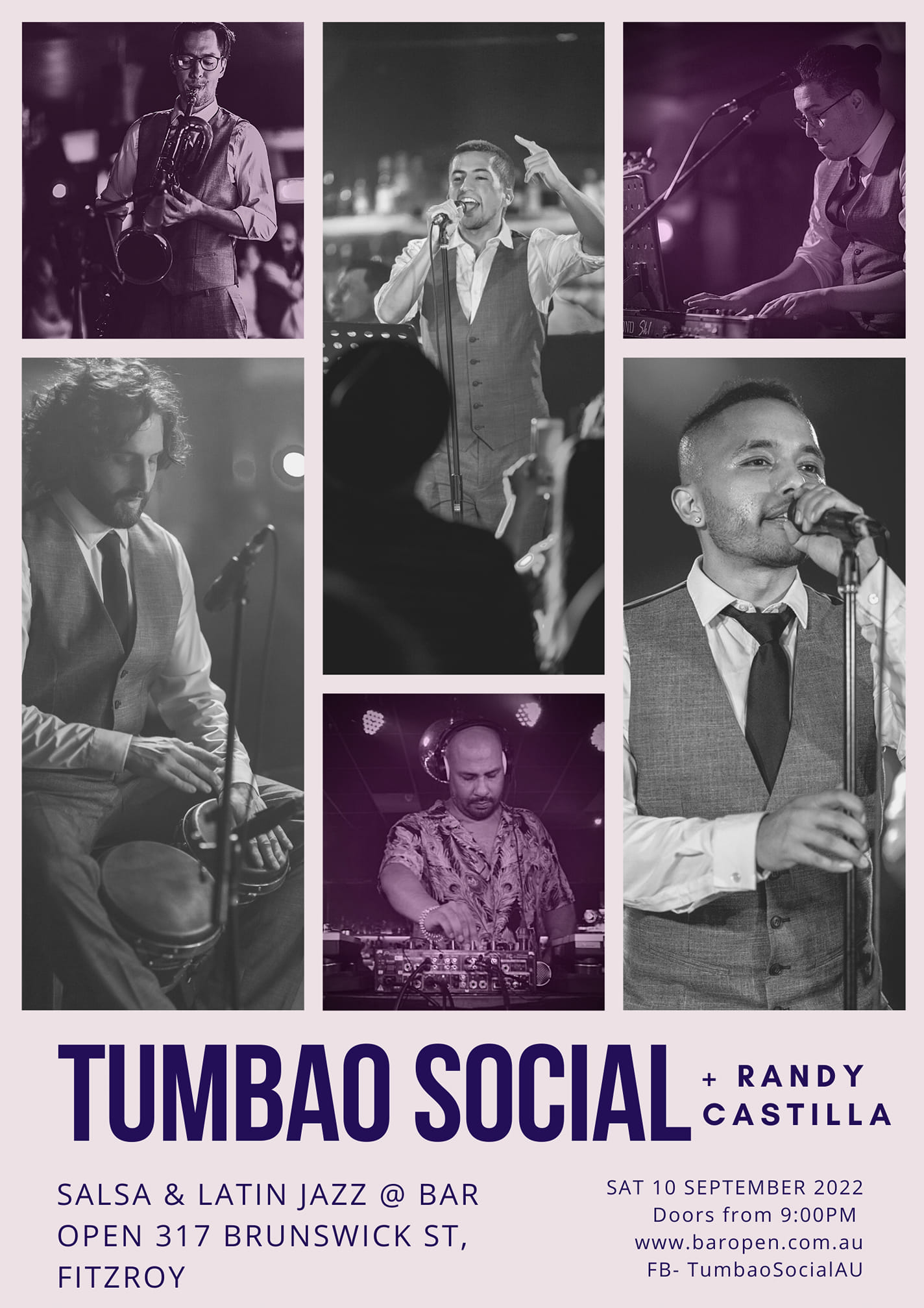 Tumbao Social & Randy Castilla return to Bar Open