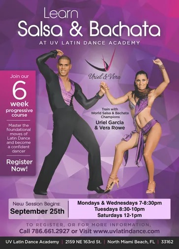 6 week beginners course for Salsa & Bachata