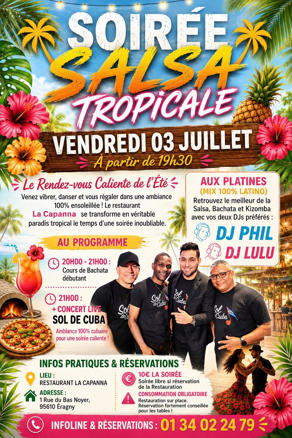 Capanna salsa Éragny: concert sol de Cuba