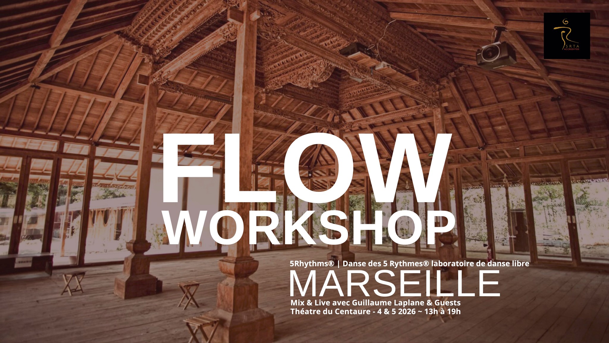 FLOW - DANCE WORKSHOP - 5 Rythmes & Musique Live - Marseille - 4 & 5 avril 2026