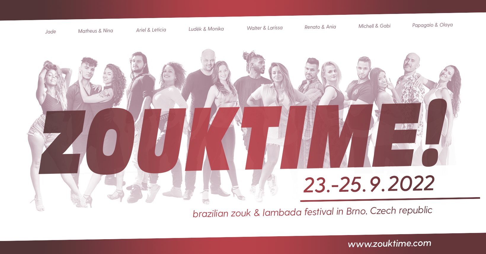 ZOUKTIME! 2022 - Brazilian zouk festival in Brno, Czech Republic