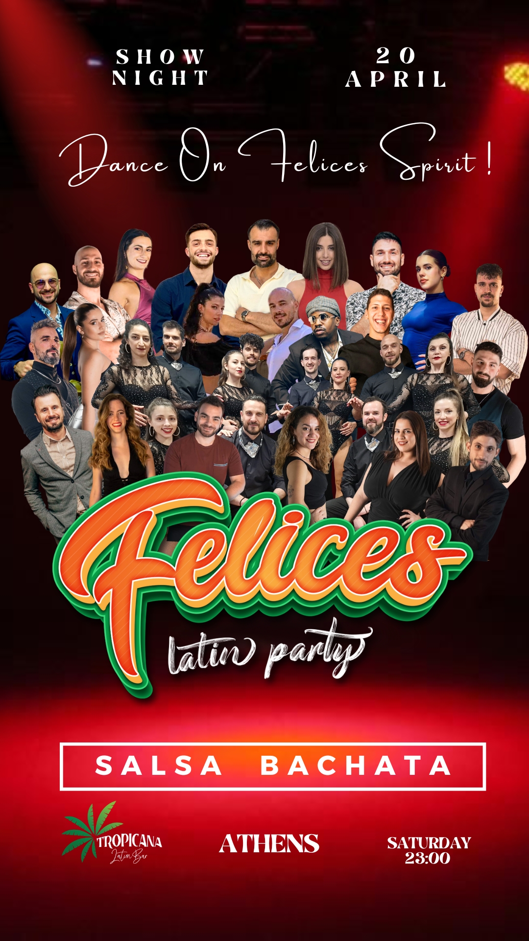 BACHATA SALSA Party FELICES On Saturday At Tropicana Latin Bar Athens