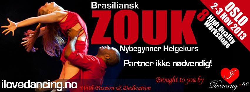 Brazilian ZOUK 2-3 nov! 21 århundres dans er her!