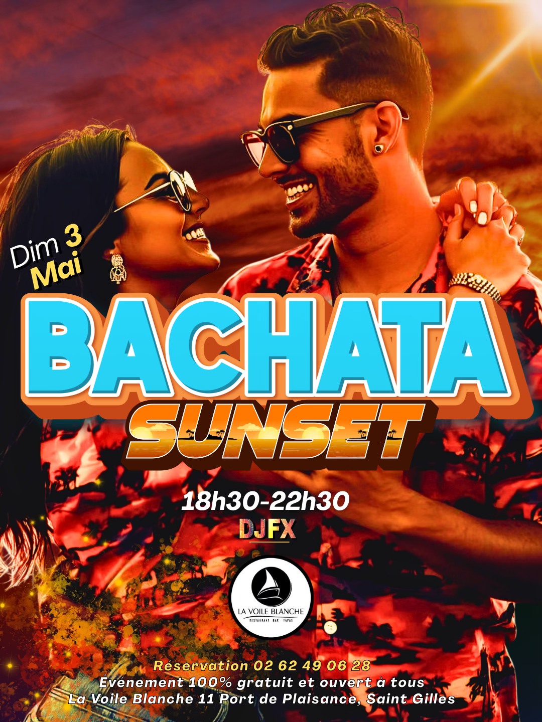 BACHATA SUNSET 💃🌅🕺 à La Voile Blanche