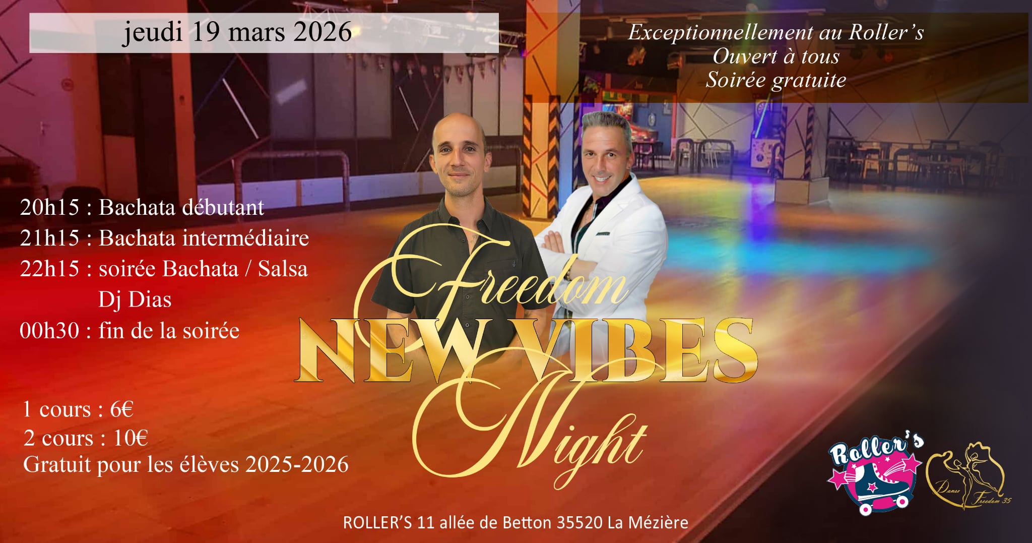FREEDOM NEW VIBES NIGHT - JEUDI 19 MARS 2026