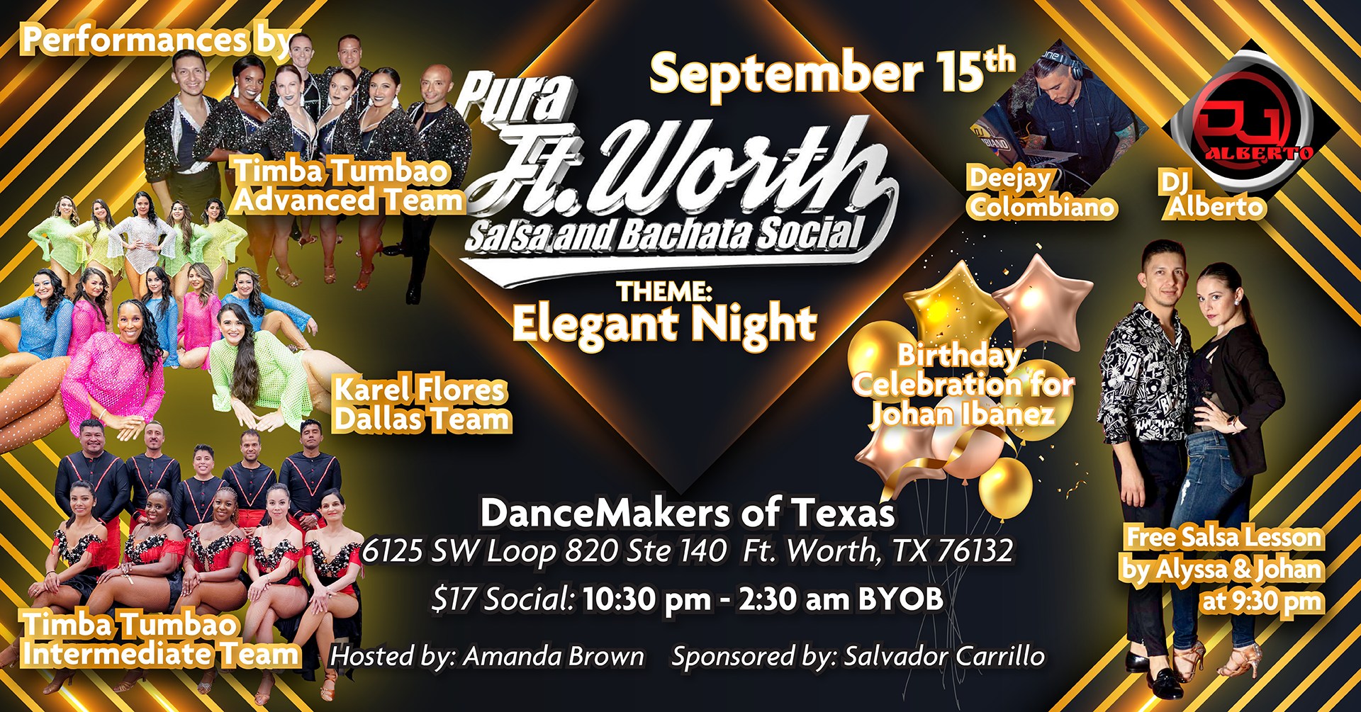 Pura Ft. Worth Salsa & Bachata Social Elegant Night
