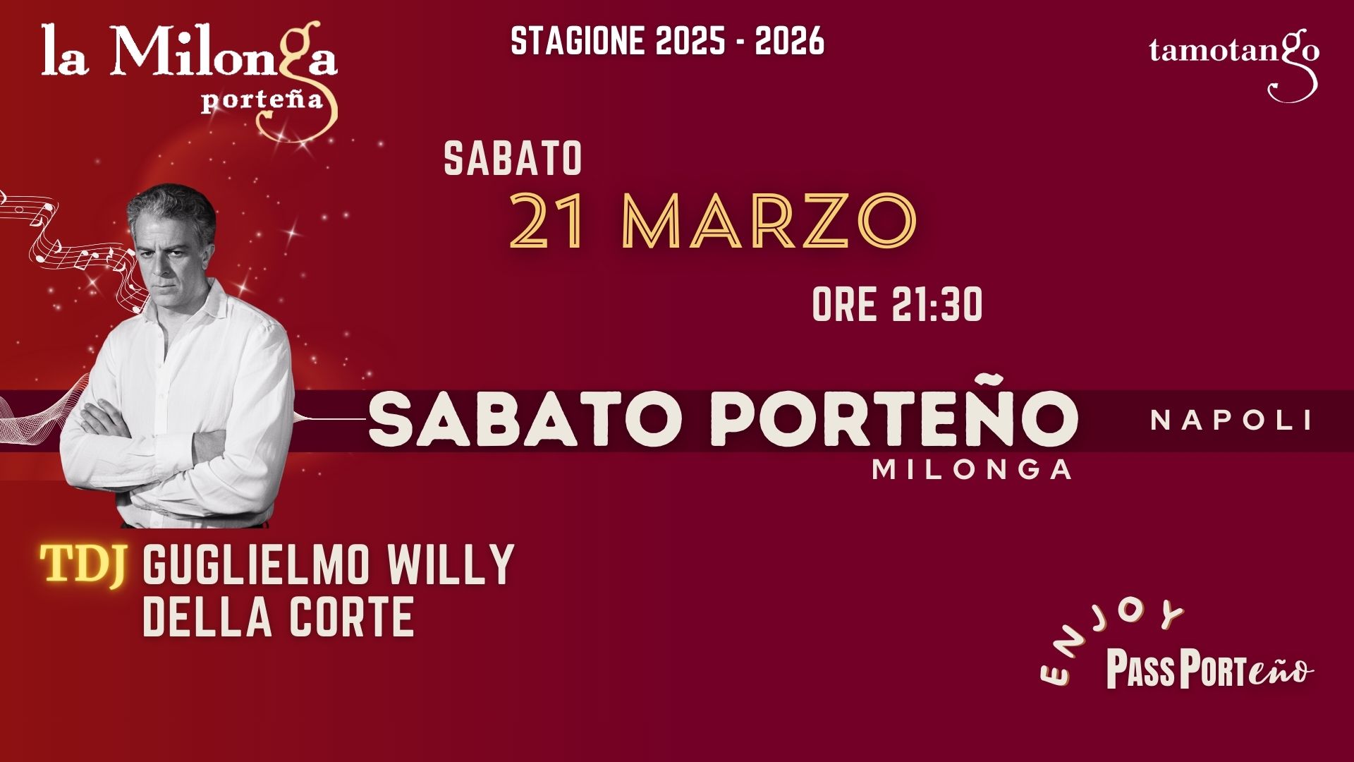 Sabato Porteรฑo - TDJ Guglielmo Willy Della Corte