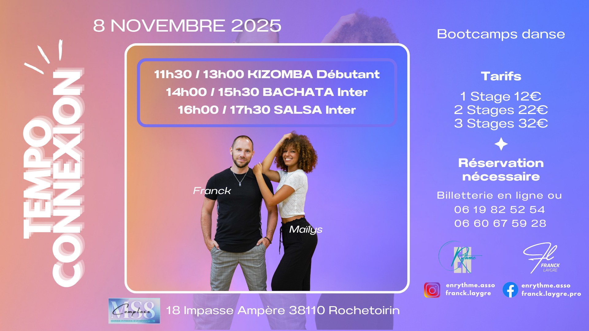 TEMPO CONNEXION - Bootcamps de danse - 08 11 2025