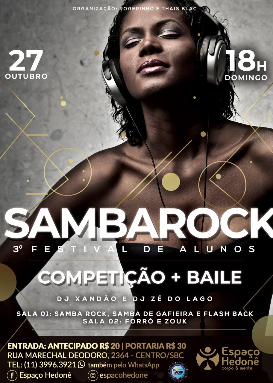 3º Festival de Samba Rock - Competição + Baile