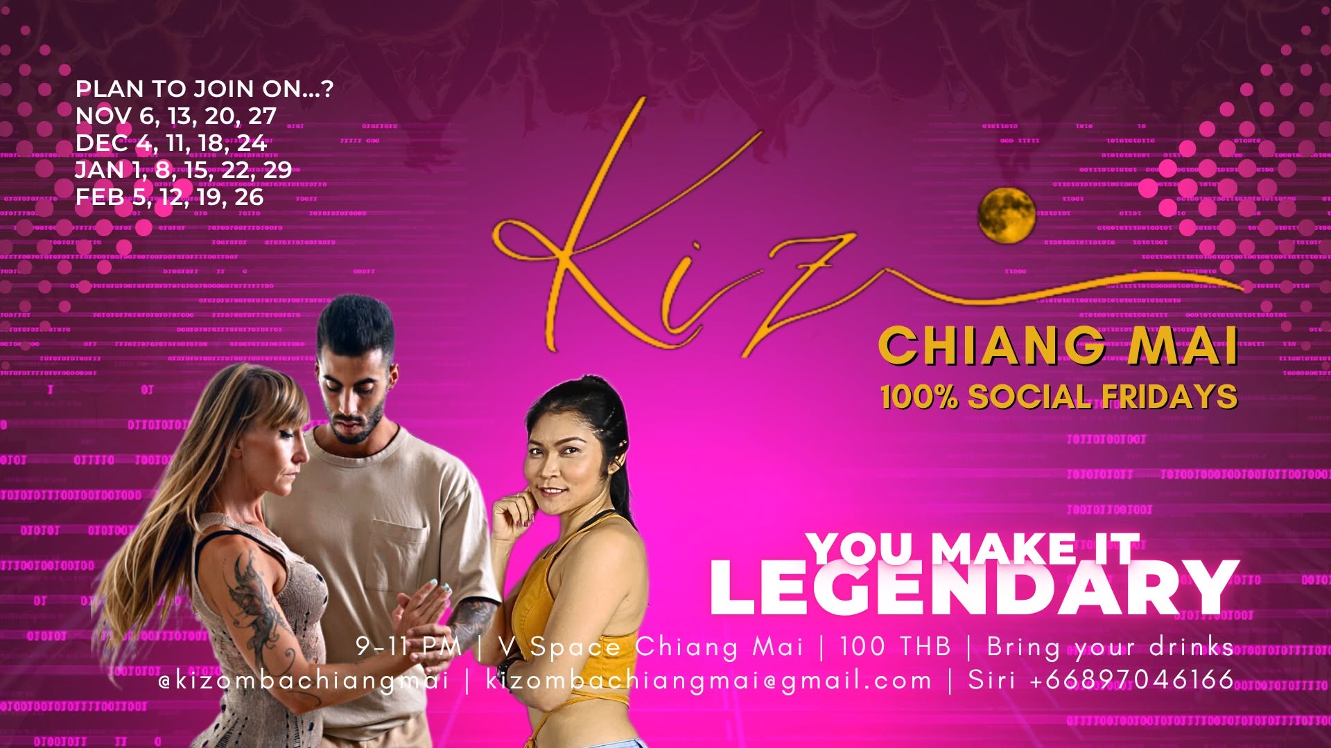 Kiz Chiang Mai 100% Social Friday