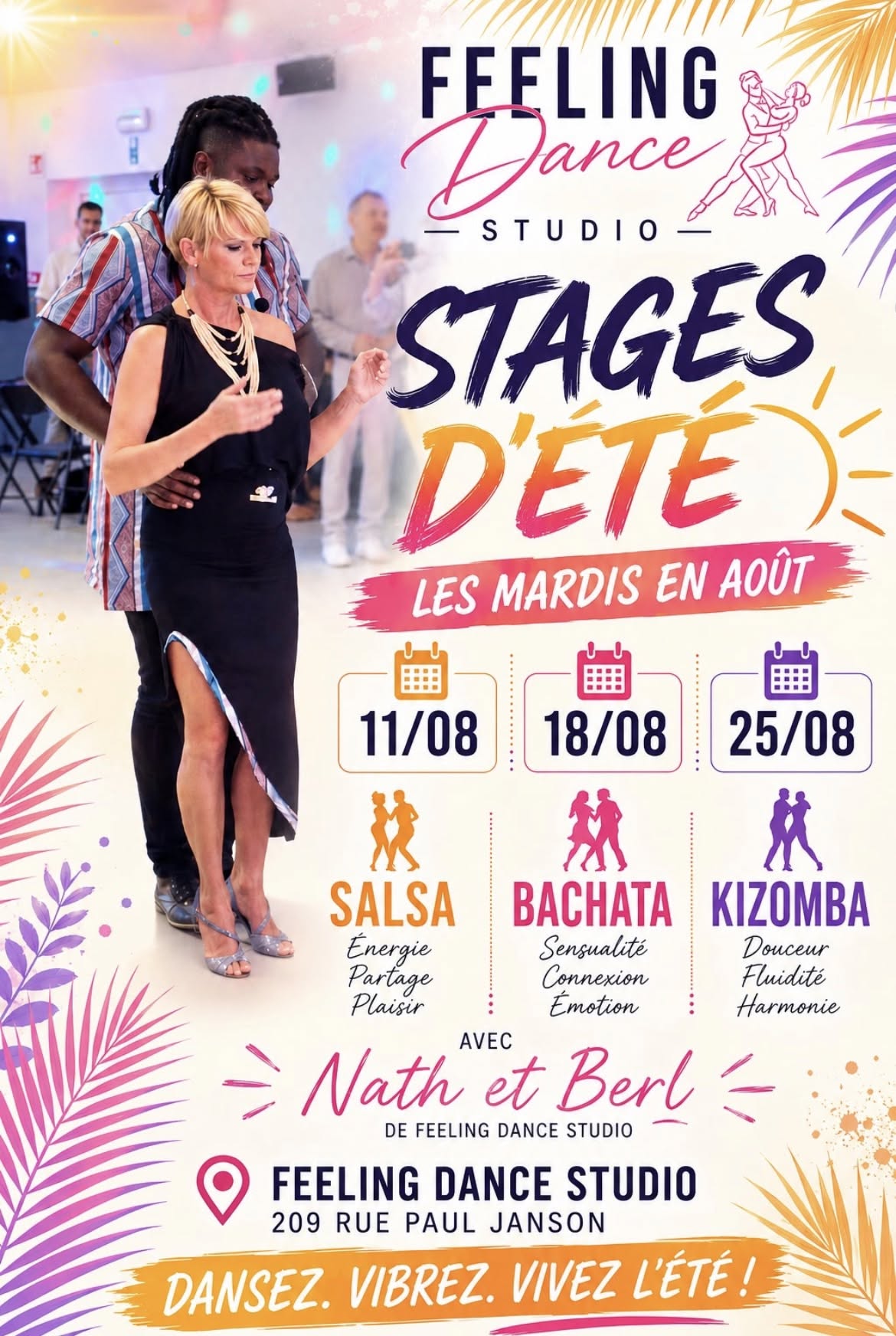 🌴 Stages d’été Août 2026 📅 11 août • 18 août • 25 août