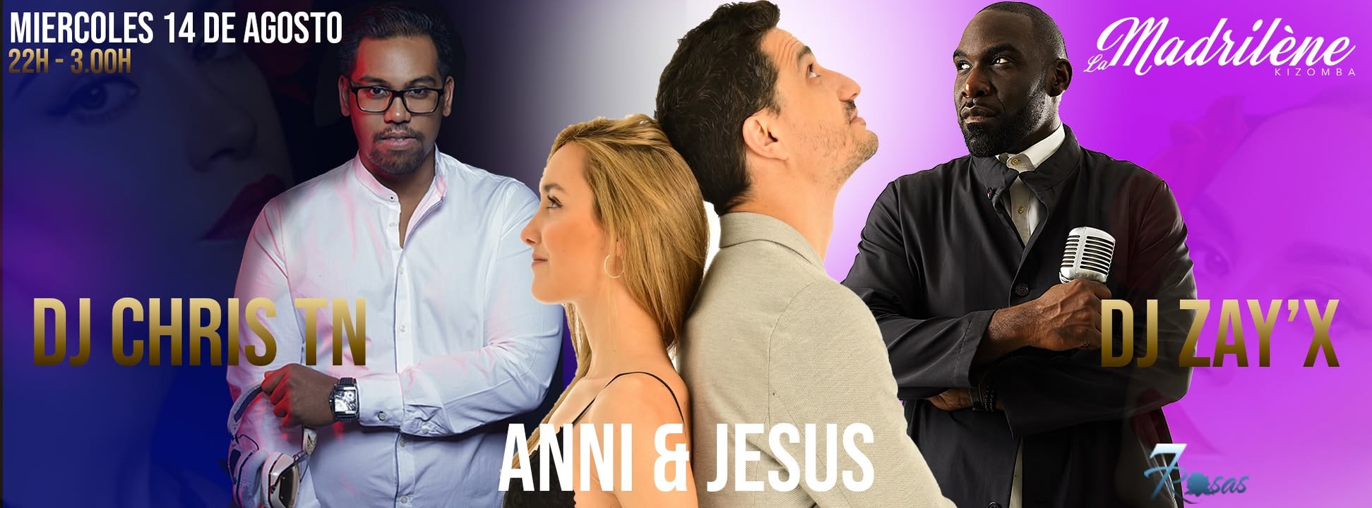 La Madrilène Kizomba Miércoles 14 de Agosto ft. Anni & Jesus
