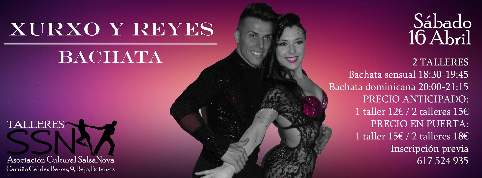 Talleres SSN: Bachata con Xurxo y Reyes.