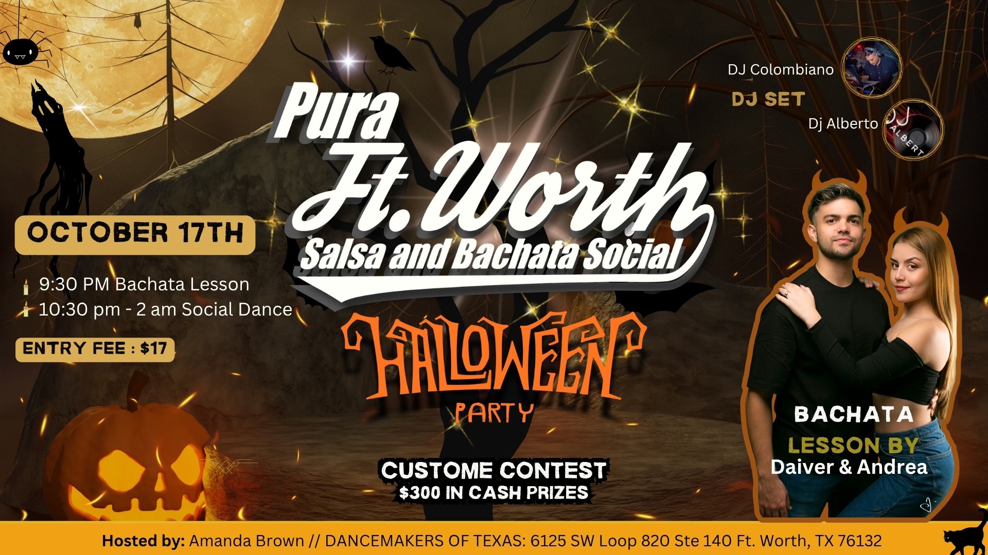 Pura Ft. Worth Salsa & Bachata Halloween Social