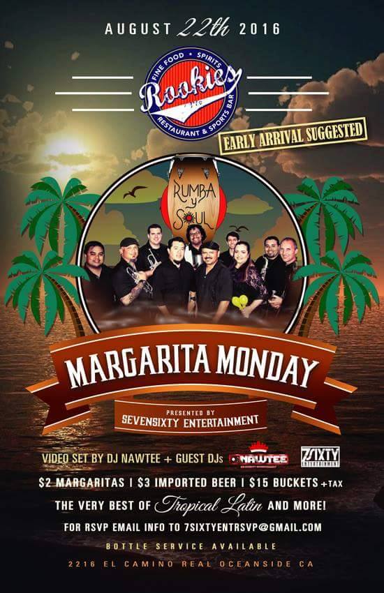 Margarita Monday at Rookies Sports Bar