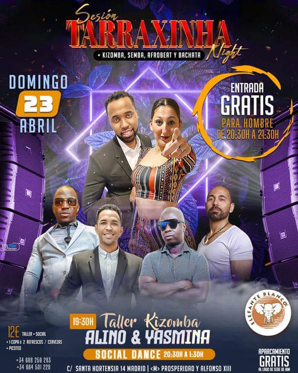 Tarraxinha Night Madrid- Entrada GRATIS hombres de 20:30 a 21:30