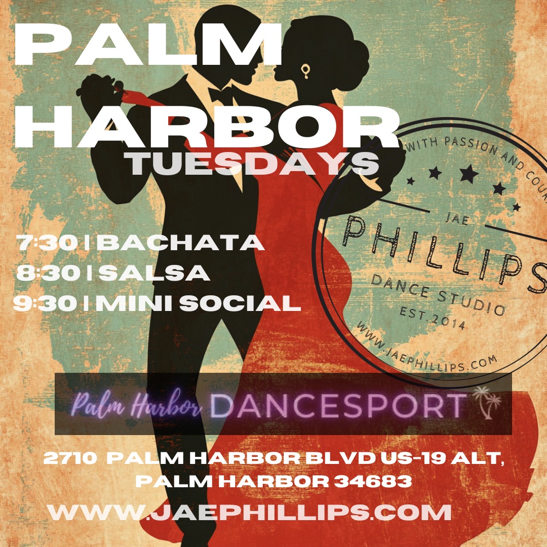“Salsa & Bachata Tuesdays in Palm Harbor Dunedin No Partner Needed!”