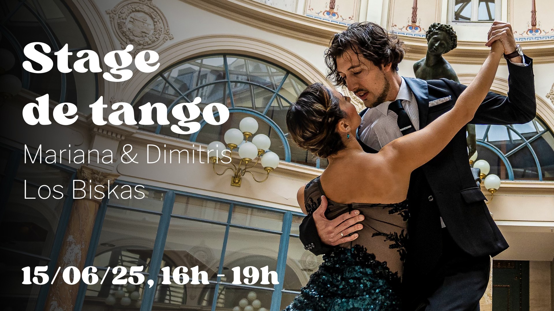 Stage de Tango à Paris avec Dimitris & Mariana Los Biskas
