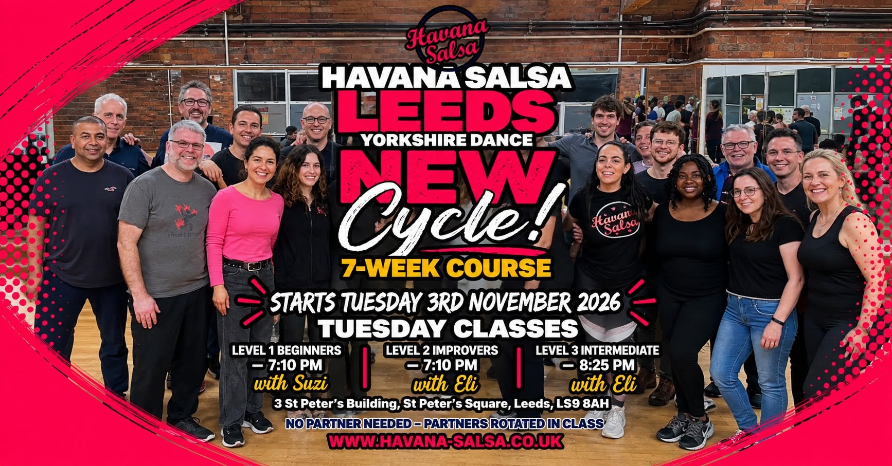 NEW 7-WEEK CUBAN SALSA COURSE IN LEEDS Yorkshire Dance Beginners Welcome! 💃🕺