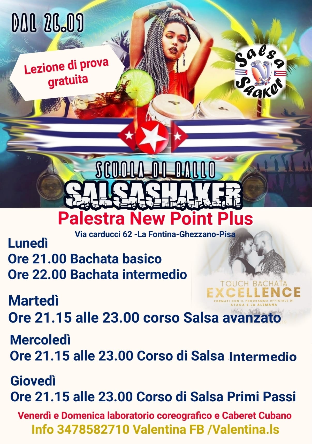Nuovi Corsi Principianti di SALSA E BACHATA Touch