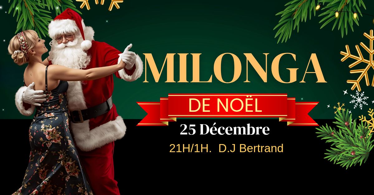 Milonga de Noël chez la maison du tango