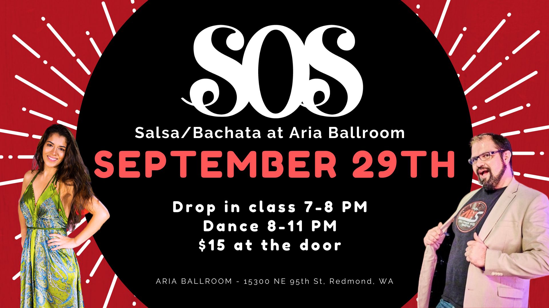 eSOeS - September 29nd Salsa Bachata at Aria Ballroom with DJ Sharisse