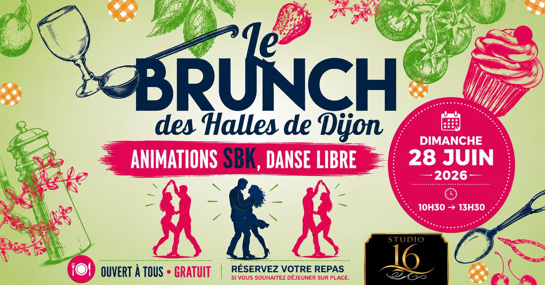 Danse libre et animations SBK au brunch des halles