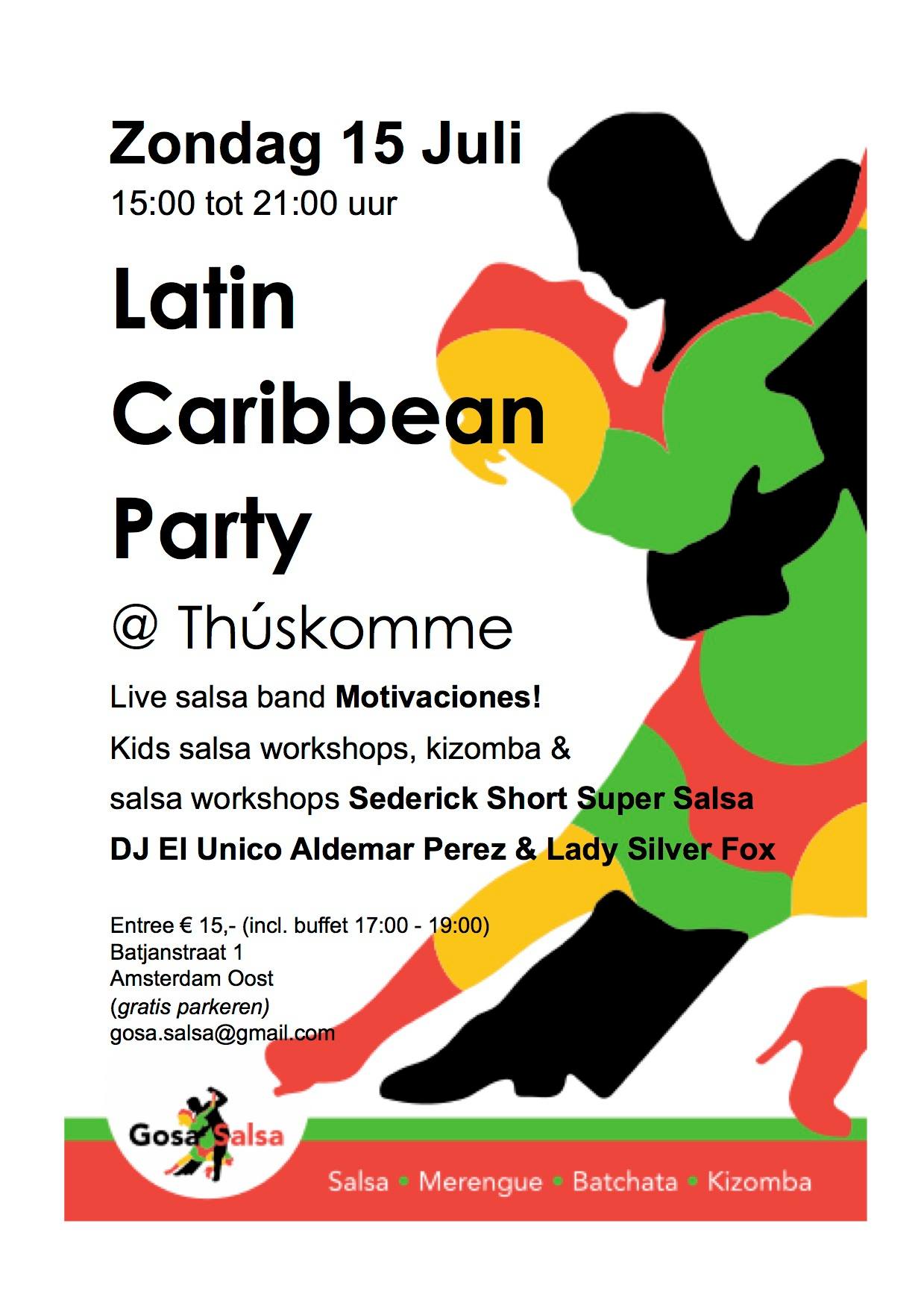 Caribbean Party met Buffet Gosa salsa