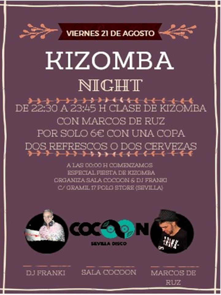 KIZOMBA NIGHT VIERNES 21 DE AGOSTO