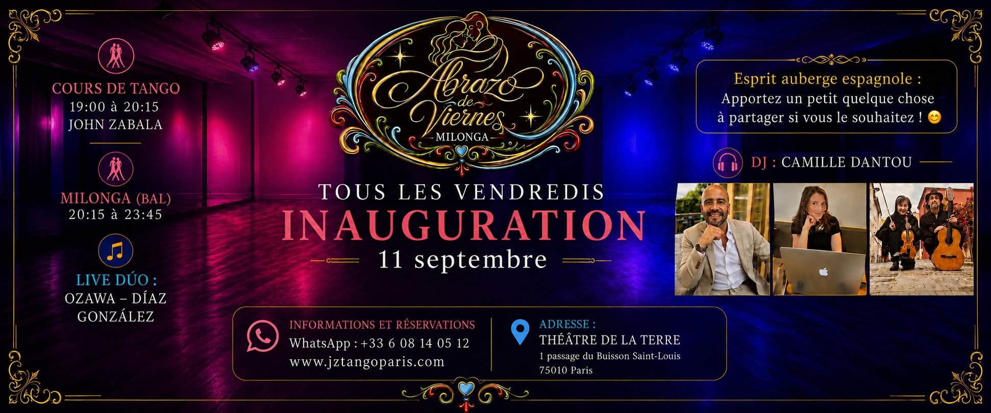 MILONGA ABRAZO DE VIERNES (Paris)