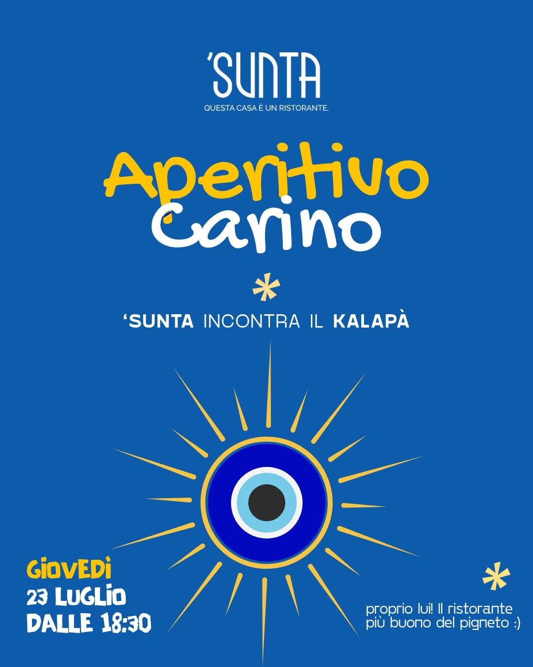 APERITIVO CARINO ~ 'Sunta incontra Kalapà 🇬🇷