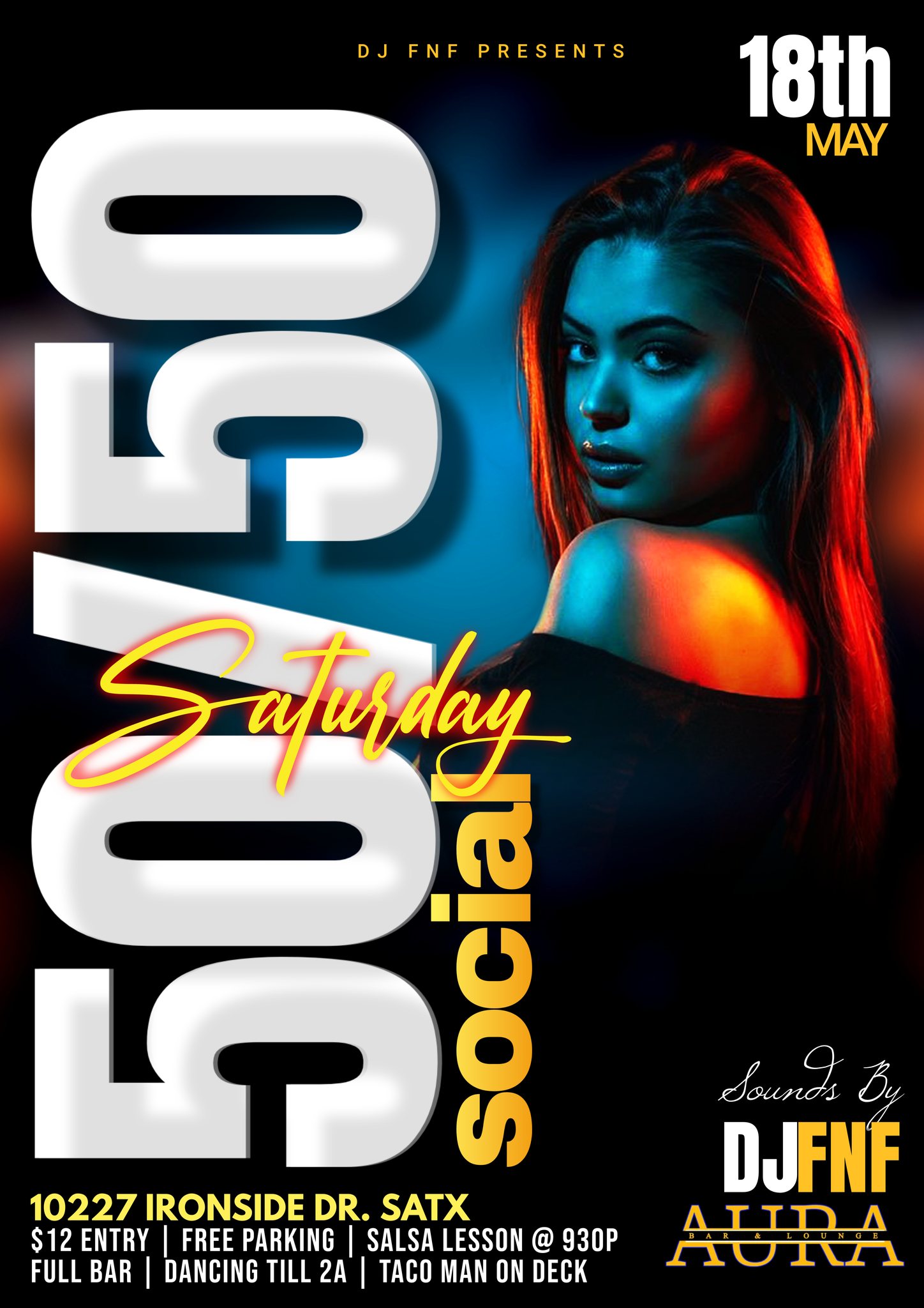 The 50 50 Social @ Aura Bar & Lounge!